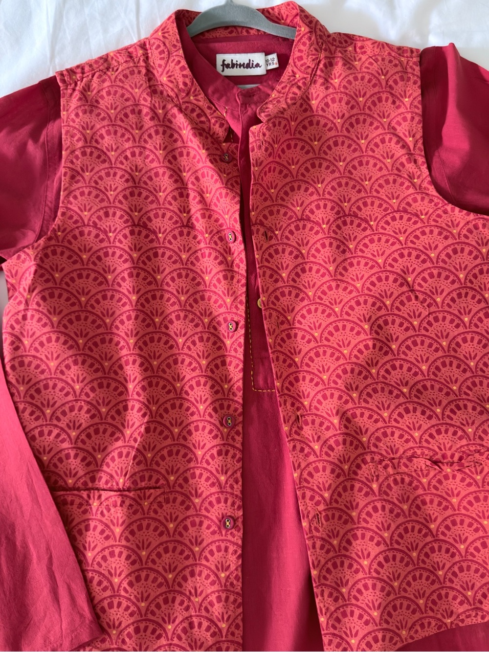 FabIndia Boys Jabo with Vest (Size 10-12)